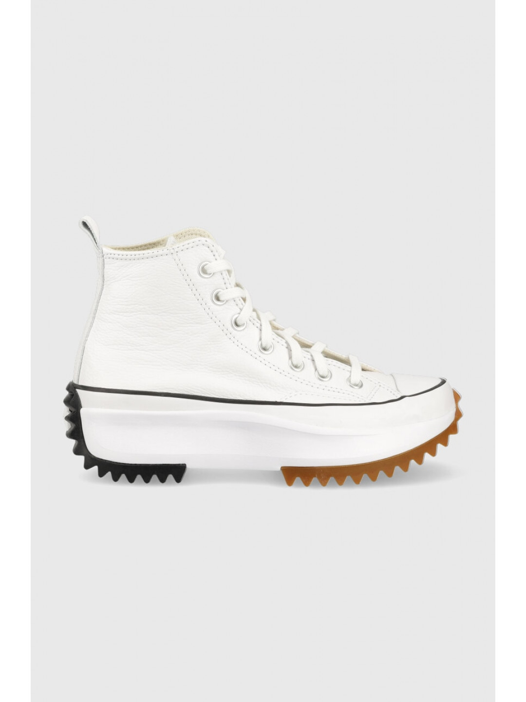 Kožené kecky Converse Run Star Hike Platform dámské bílá barva A04293C